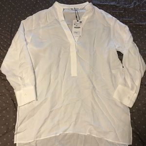 BNWT Zara women’s white tunic M